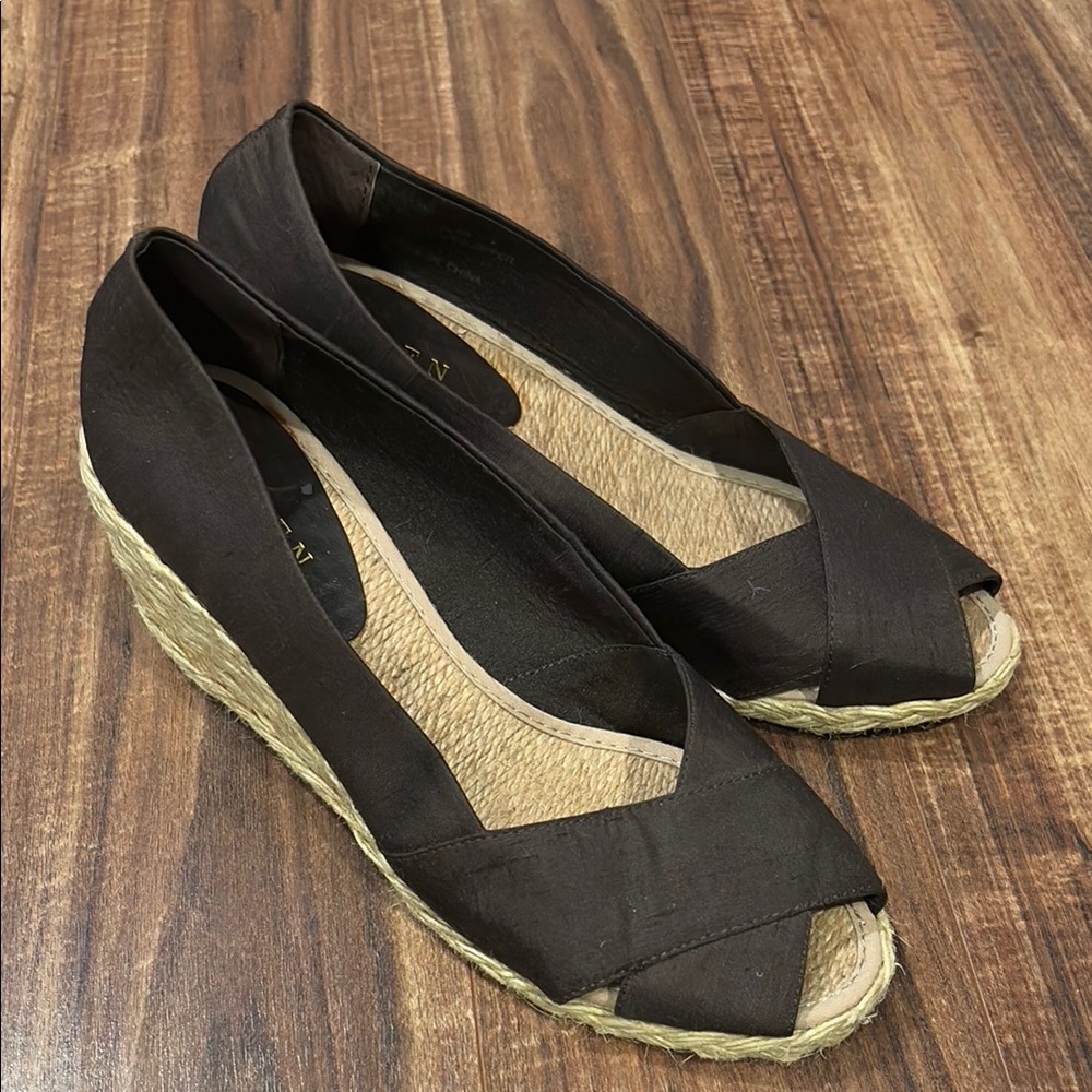 Women's Brown Wedge Espadrilles